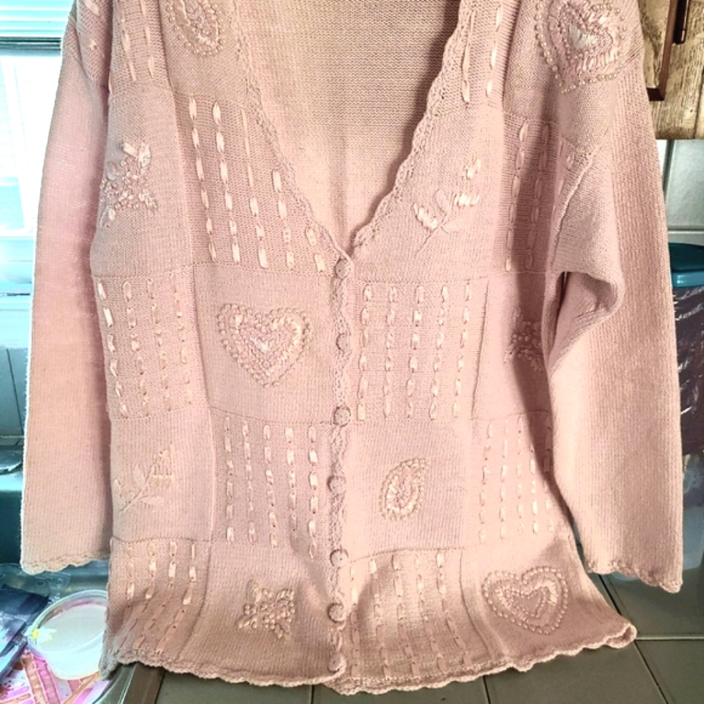 Kathie lee crochet sweater